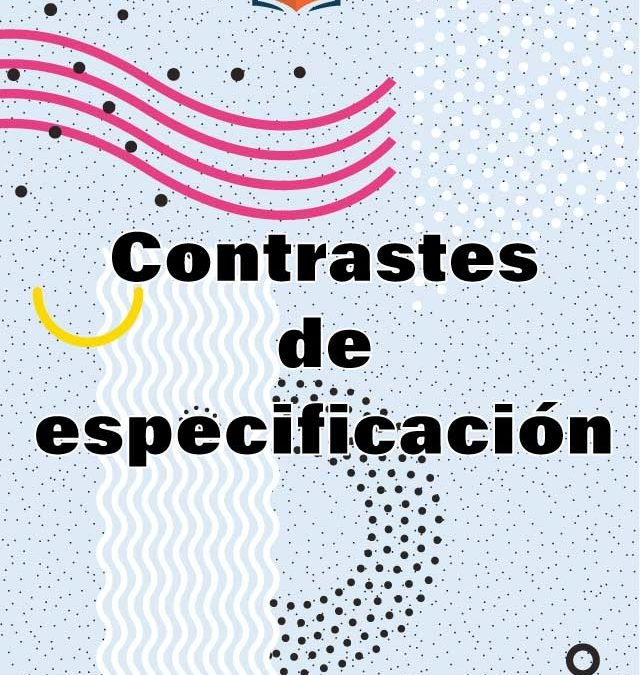 12. Contrastes de especificación
